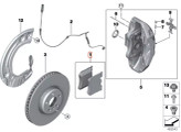 لنت ترمز جلو bmw 530 i , 730i M اتاق G12 , G30 سری 7 اورجینال بی ام و کلیپر ترمز آبی ( بلو ) 34 116 889 585