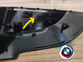 قاب آینه بغل بی ام و 528i اتاق F10 اورجینال bmw مشکی براق