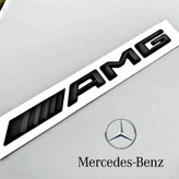 آرم درب صندوق AMG مرسدس بنز مشکی و استیل اورجینال benz