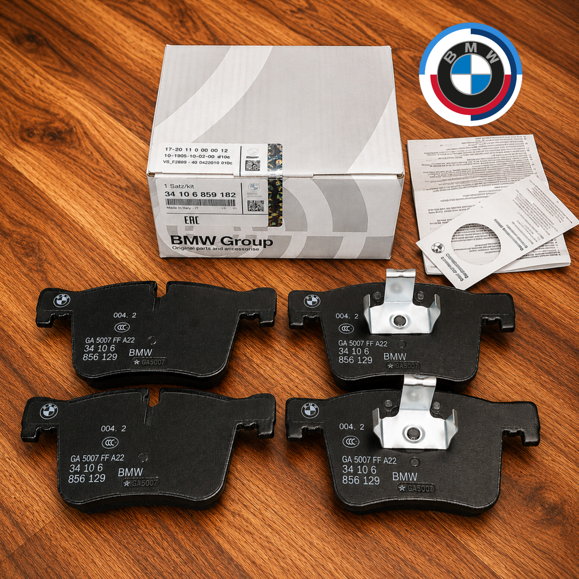 لنت ترمز جلو اورجینال بی ام و X3, X4 اتاق F25 ,F26 از سال 2011 & 2019